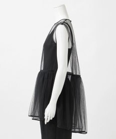 23区 【GOLD LABEL/見上愛さん着用】チュール ペプラムブラウス