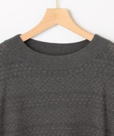 組曲 S 編み柄ディテールニット