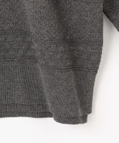 組曲 S 編み柄ディテールニット