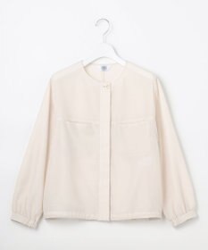 J.PRESS LADIES L 【季節の変わり目に】リネンシアースラブ ノーカラー ブルゾン