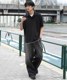 WEGO 【ユニセックス着用ITEM】フェイクレイヤードニットポロシャツ（SS）