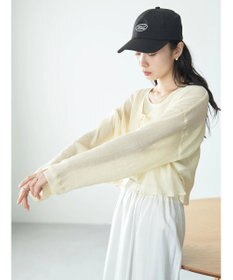 earth music&ecology ＳＥＴ２点クレープリボンブラウス＋インナー