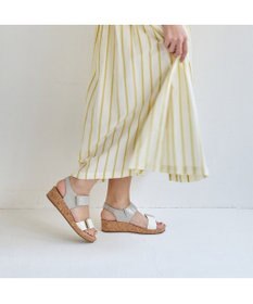 ing <ing>ダブルベルトウエッジサンダル