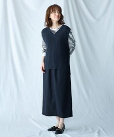 ANY Vネックラメニットベスト