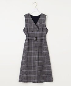 ANY SIS 【美人百花10月号掲載】リバーシブルチェックラップ ワンピース