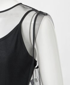 23区 【GOLD LABEL/見上愛さん着用】チュール ペプラムブラウス