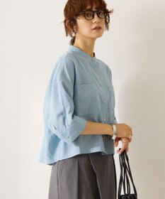 AMERICAN HOLIC 接触冷感Wポケット5分袖ショートシャツ