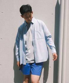 SHARE PARK MENS 【UVカット・撥水・ストレッチ】イージーデニムレギュラーカラーシャツ