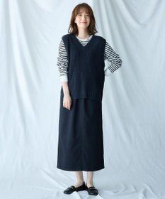 ANY Vネックラメニットベスト