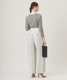 ICB 【洗える】 シンセティックフルニードル Vネックプルオーバー