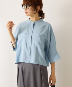 AMERICAN HOLIC 接触冷感Wポケット5分袖ショートシャツ