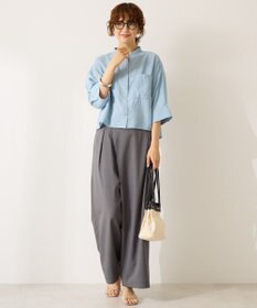 AMERICAN HOLIC 接触冷感Wポケット5分袖ショートシャツ