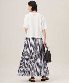 自由区 S 【接触冷感・UVカット・吸水速乾・抗菌防臭・洗える】ハイカウントクロップド丈 Tシャツ