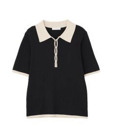 Green Parks 配色ニットポロ