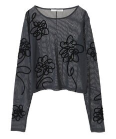 Green Parks ・ＥＬＥＮＣＡＲＥ　ＤＵＥ　コード刺繍シアーロンＴ