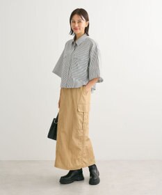 Green Parks シャイニーカーゴスカート