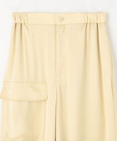 NAVE 【Nave・洗える/ウエストゴム】ヴィンテージサテン ワイドパンツ