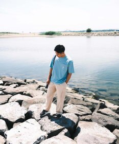 SHARE PARK MENS 【UVカット・吸水速乾・ストレッチ・軽量 】ポケットロゴTシャツ（L・XLサイズ）