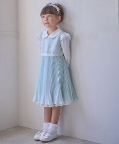 ANY KIDS シフォン プリーツ ワンピース