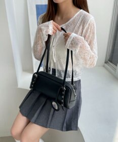 WEGO ミラー付きボストンバッグ