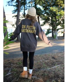 Green Parks バックロゴプリントスウェット