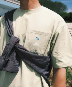 SHARE PARK MENS 【UVカット・吸水速乾・ストレッチ・軽量 】ポケットロゴTシャツ（L・XLサイズ）