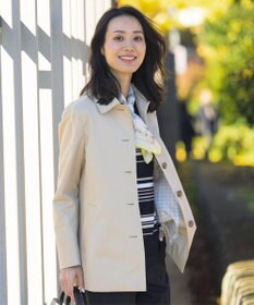 J.PRESS LADIES L 【洗える】RAYON STRETCH BORDER ボートネック ニット