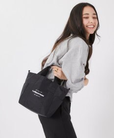 LeSportsac SM REVERSIBLE PKT TOTE/2ウェイブラック/ニュートラルレオパード