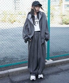 WEGO 【ユニセックス着用ITEM/MLサイズ展開】スウィッチングZIPパーカー