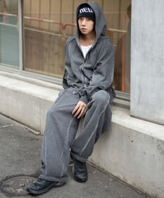 WEGO 【ユニセックス着用ITEM/MLサイズ展開】スウィッチングZIPパーカー