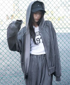 WEGO 【ユニセックス着用ITEM/MLサイズ展開】スウィッチングZIPパーカー