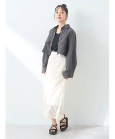 earth music&ecology ビッグポケットショートシャツ