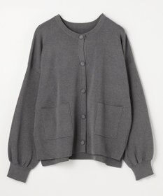 ANY スウェットライクニットカーディガン