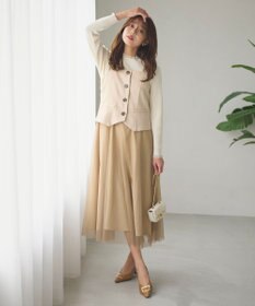 Feroux フレアチュール ジャンパースカート