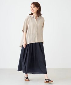 SHARE PARK LADIES 【2WAY】オーバーサイズ楊柳シャツ