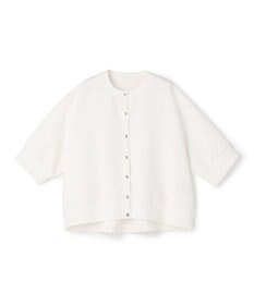 UNFILO 【VERY掲載】BEAUTY FORM JERSEY light スナップカーディガン オフ