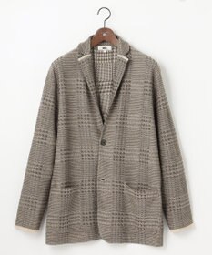 JOSEPH ABBOUD 【キングサイズ・驚きの軽量ウール】KARLKARL チェック柄 ニットジャケット