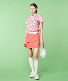 23区GOLF 【WOMEN】【ストレッチ性】チノヘムレイヤースカート 普段のコーデに華やかさをプラス