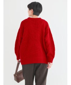 AMERICAN HOLIC パッチワークケーブルニットチュニック