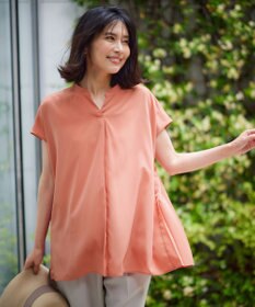 ANY 【洗濯機可】バックプリーツブラウス