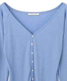 BEIGE， 【洗える・BAILA 10月号掲載】MARINO / 2WAYリブコンパクトカーディガン