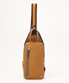 UNBILLION Otias シュリンクレザーオイル仕上げタテ型ボディバッグ