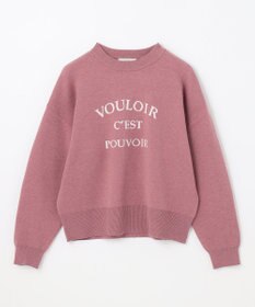 ANY しあわせタッチメッセージニット