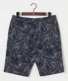 JOSEPH ABBOUD 【イージーケア】リーフ柄 ライトウェーブハーフパンツ