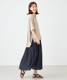 SHARE PARK LADIES 【2WAY】オーバーサイズ楊柳シャツ