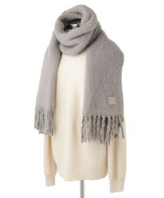 MOONBAT 【WEB限定】FURLA ウール混シャギー無地マフラー/幅40cm