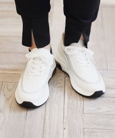 Pointer 日本製 本革厚底スニーカー