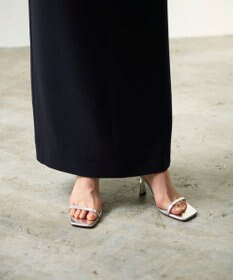 GRACE CONTINENTAL シアーラッフルロングドレス