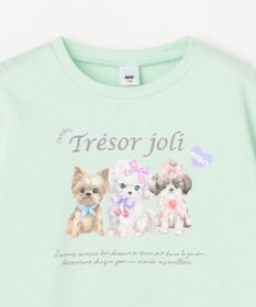 ANY KIDS 【綿100%】ドロップショルダー アニマルプリントTシャツ