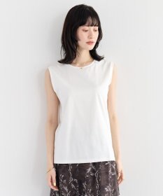 YECCA VECCA コットンスムースノースリーブトップス